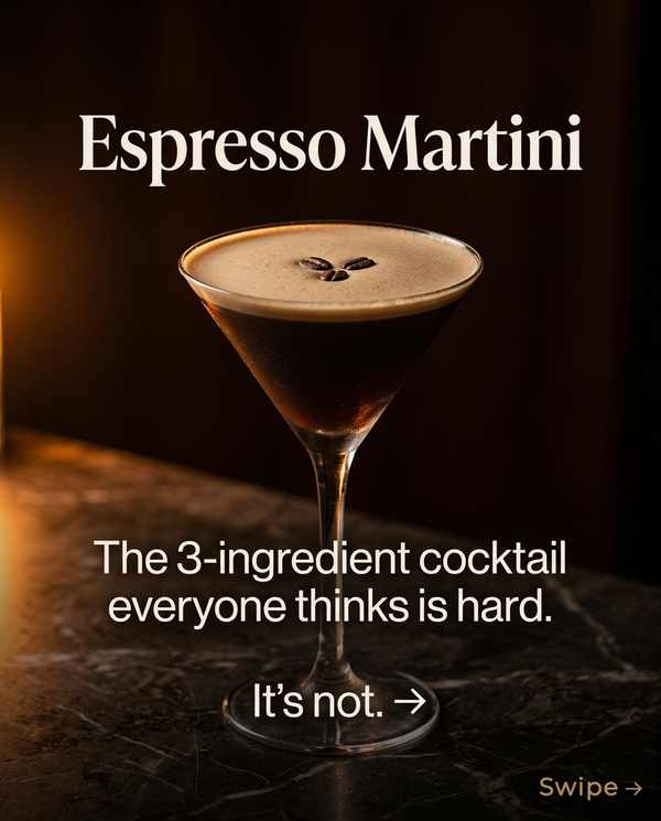 Espresso Martini recipe slide 1
