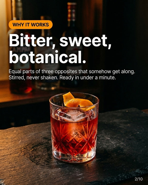 Negroni recipe slide 2