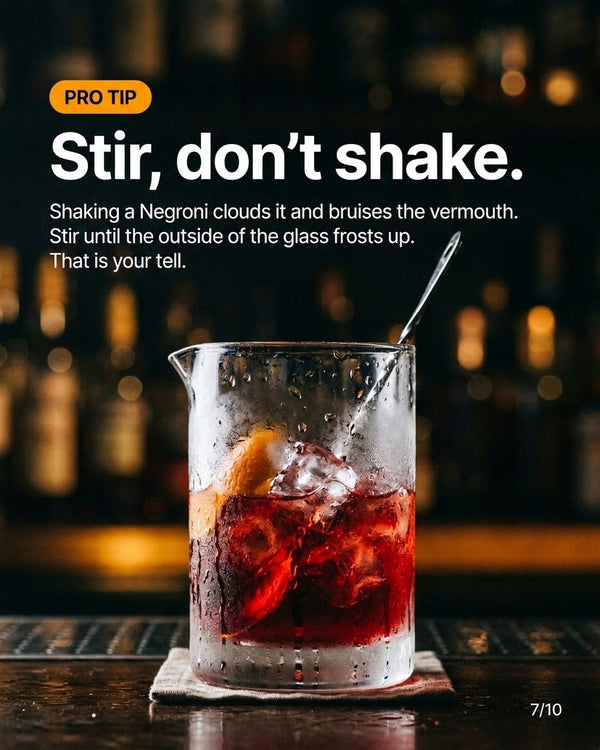 Negroni recipe slide 7