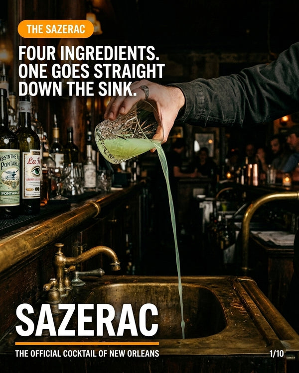 Sazerac recipe slide 1